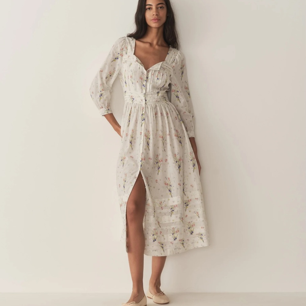 Doen Minta Floral White Dress